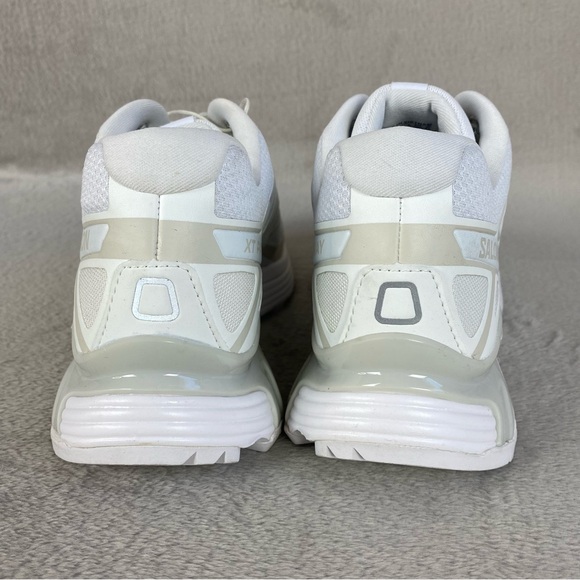 Salomon XT Pathway Trail Hiking Shoes Men 9 Women 10 White Quicklace Grip NEW - Picture 8 of 12